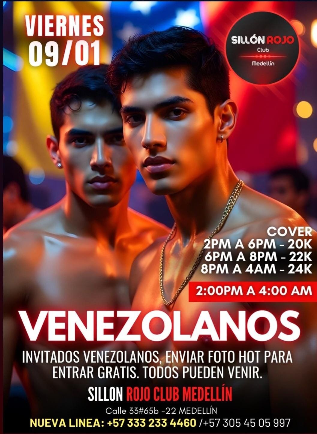 evento día viernes del sillon rojo club